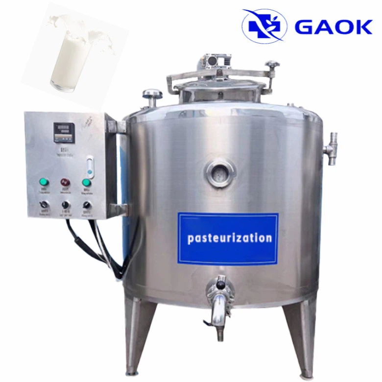 ミルクの低温殺菌機器