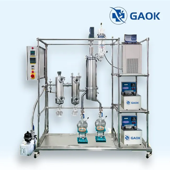 CBDオイル純度のための分子蒸留機